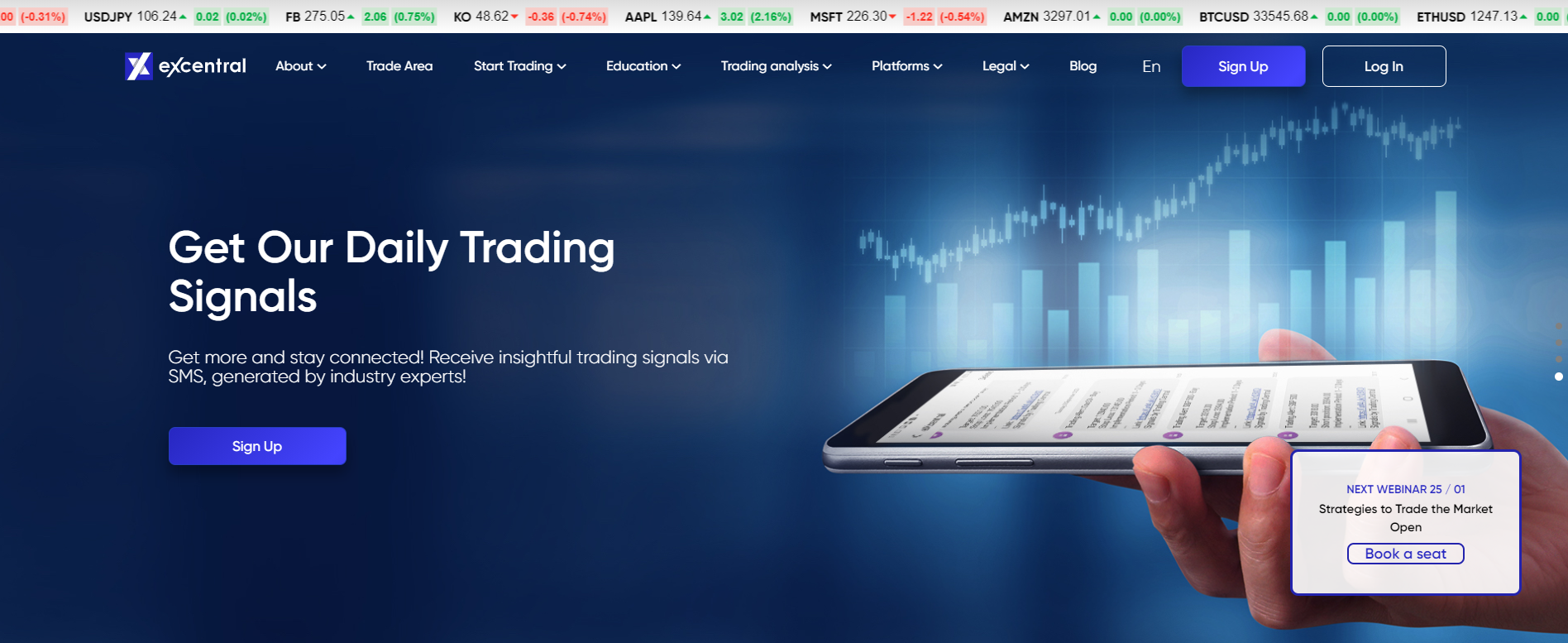 eXcentral multi-asset broker